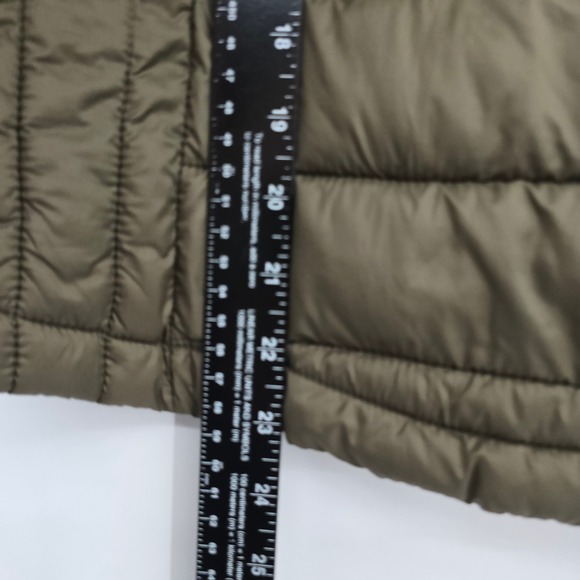 Ultra Light Packable Puffer Vest Women's Lightweight Olive Green Sleeveless L - Picture 9 of 11